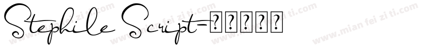 Stephile Script字体转换